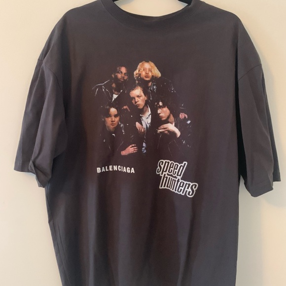 SOLD Grey Balenciaga Speed Hunters T-Shirt - Picture 2 of 6